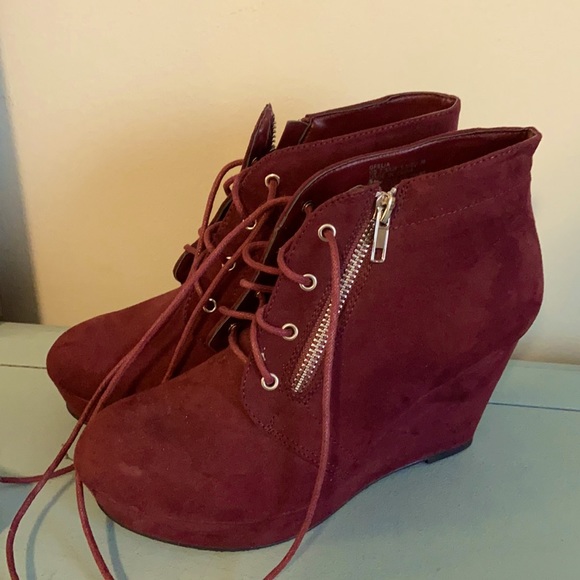 Women’s Wedge lace up heels - Picture 1 of 4